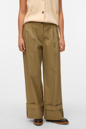Kora Wide Fold Up Pants - Havfrue