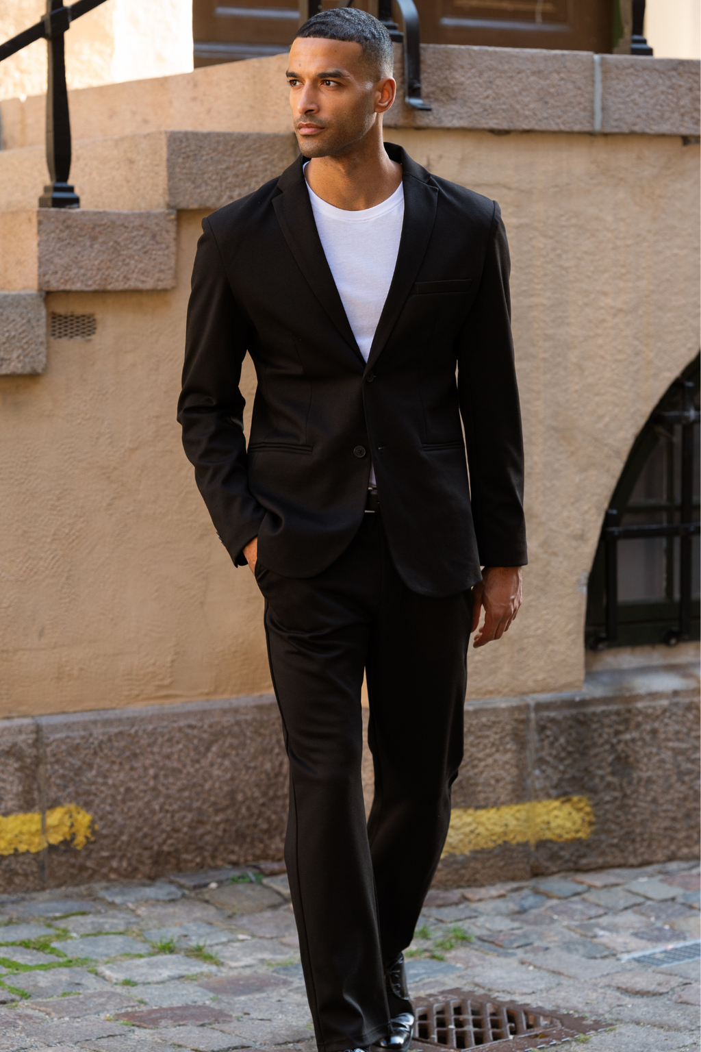 Det Originale Performance Jakkesæt Regular fit - (Sort)