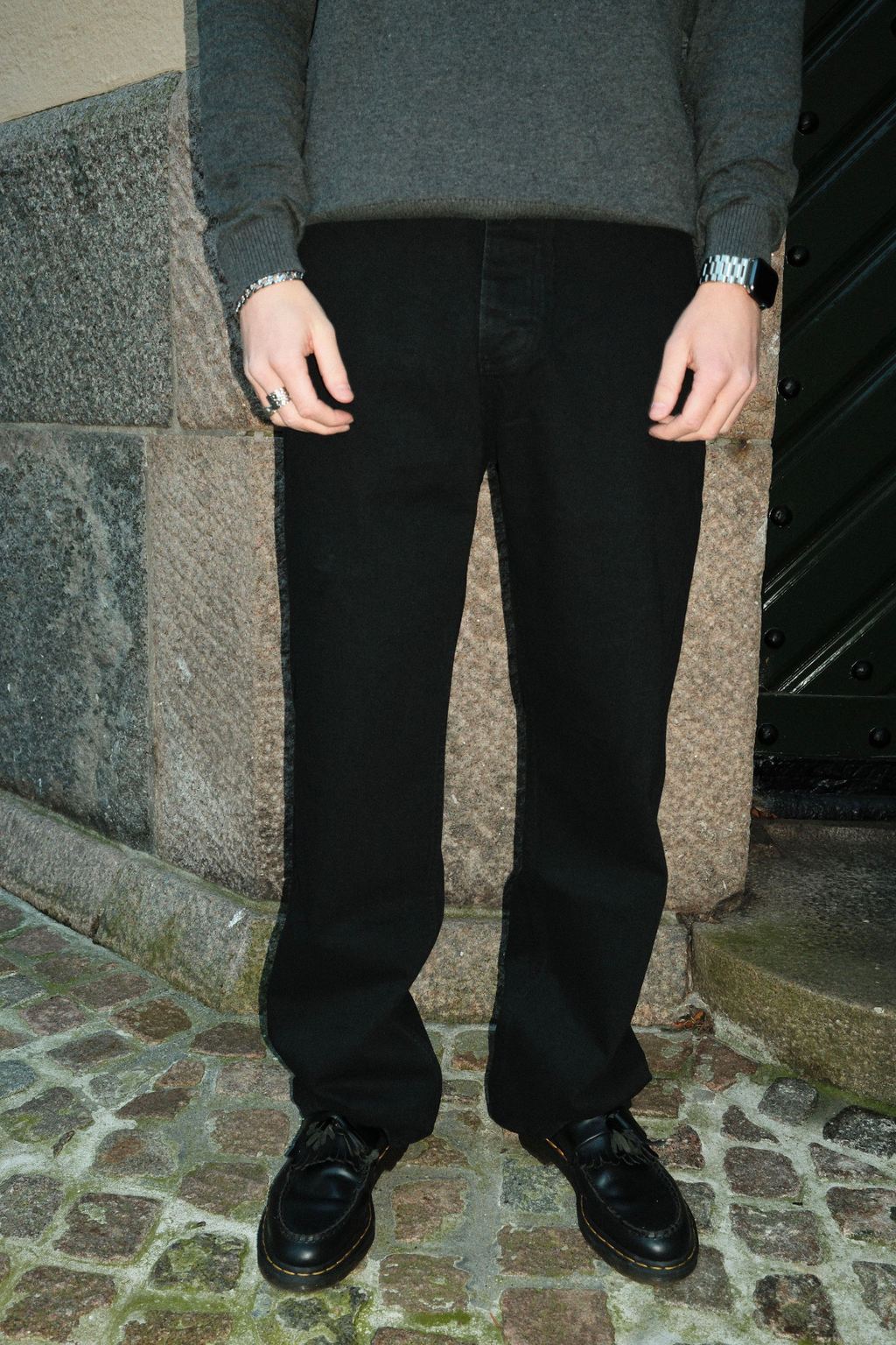 Baggy Jeans - Sort Denim