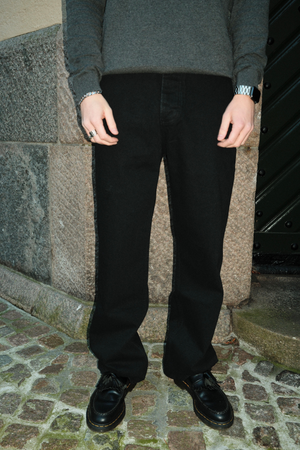 Baggy Jeans - Sort Denim