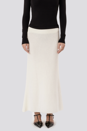 Nova Knit Skirt - Hvid