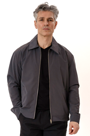 Milan Zipper Jacket - Indigo