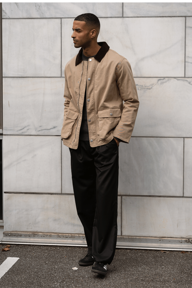 Twill Jakke - Mørk Sand