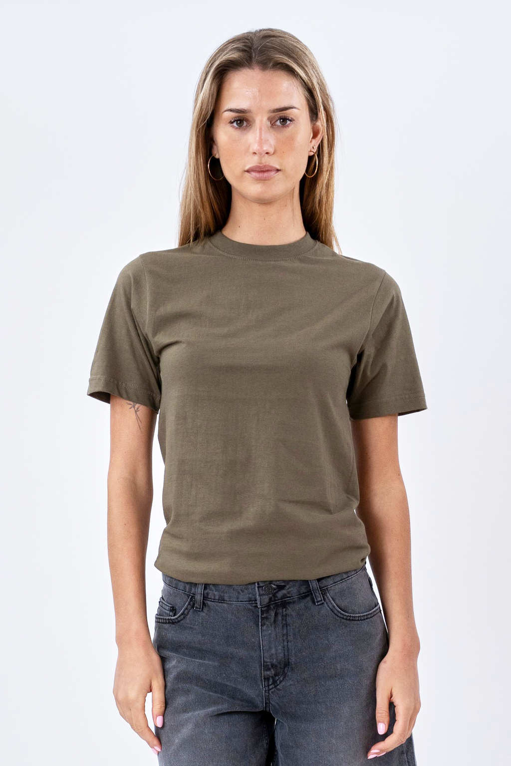 Boyfriend Tee - Army Grøn