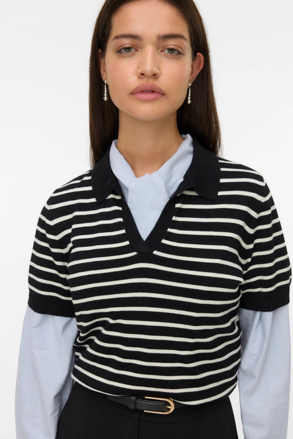 Silje Poloneck Pullover - Sort