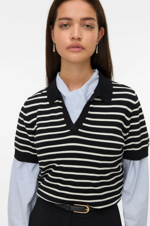 Silje Poloneck Pullover - Sort
