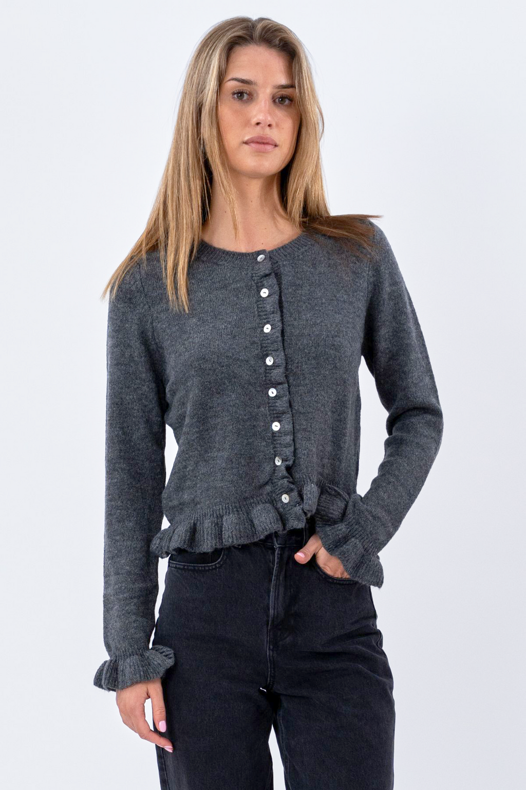 Flora Cardigan - Grå
