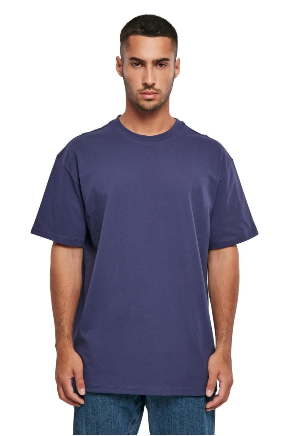 Heavy Oversized T-shirt - Lys Marineblå