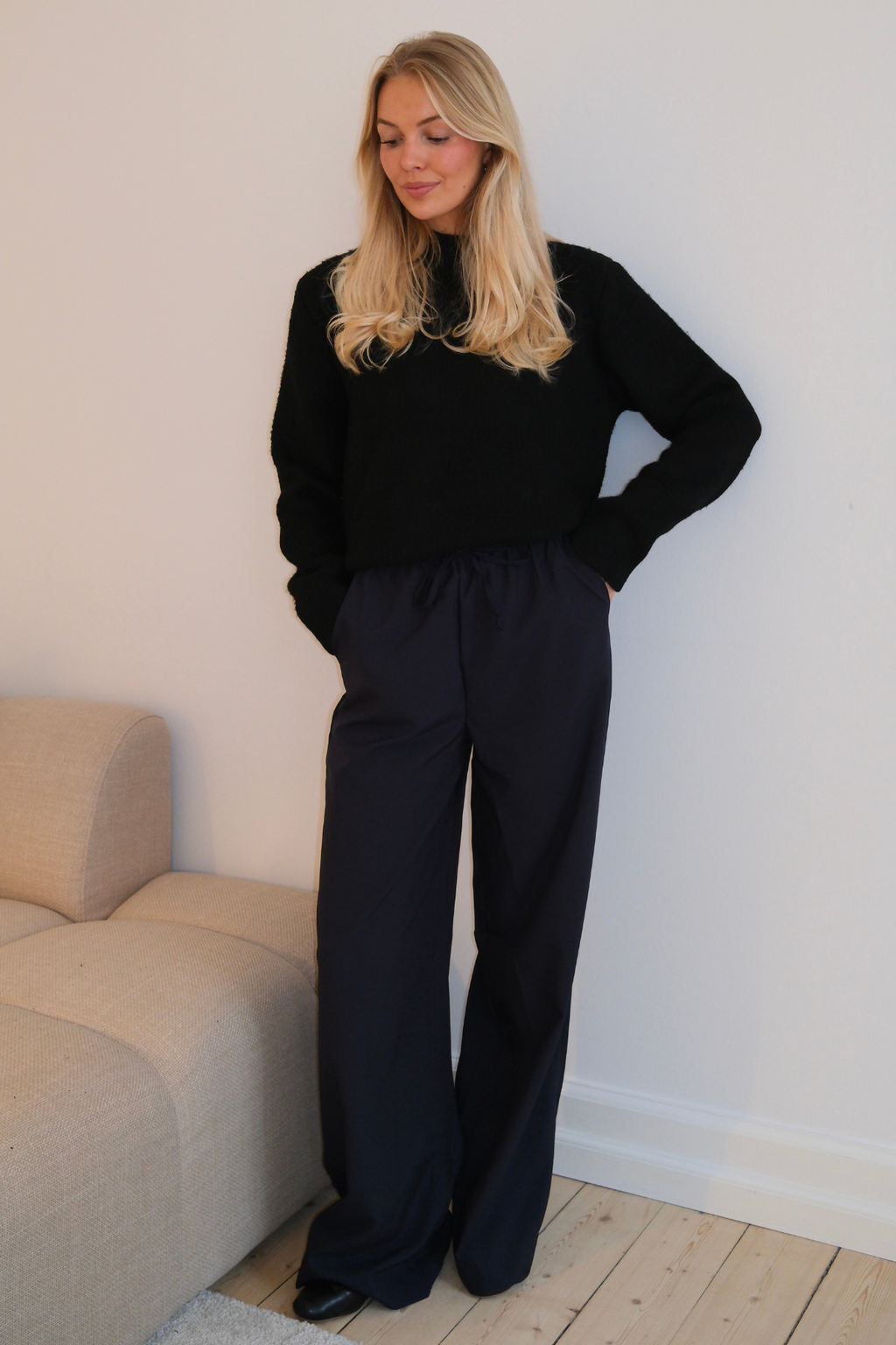 Anastasia Wide Pants - Navy