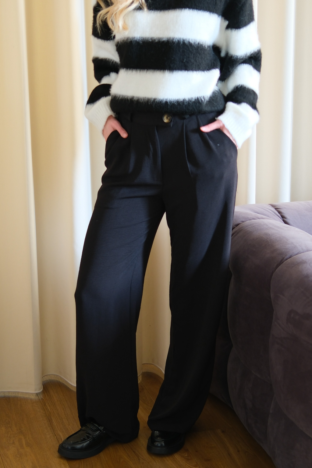 Emma Bukser Loose - Sort