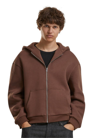 Everyday Zip Hoodie - Brun