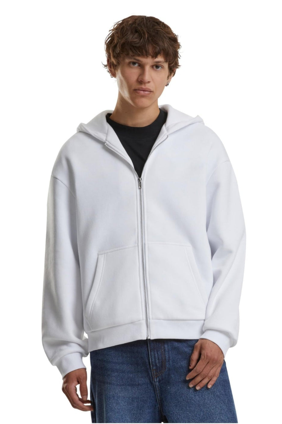 Everyday Zip Hoodie - Hvid