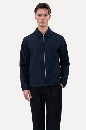 Short Zip Jacket - Navy