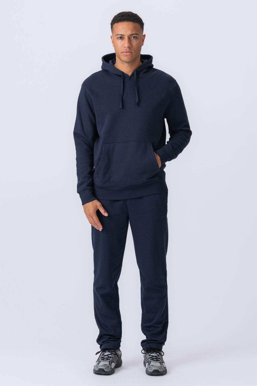 Essential Hooded Sweatset - Navy