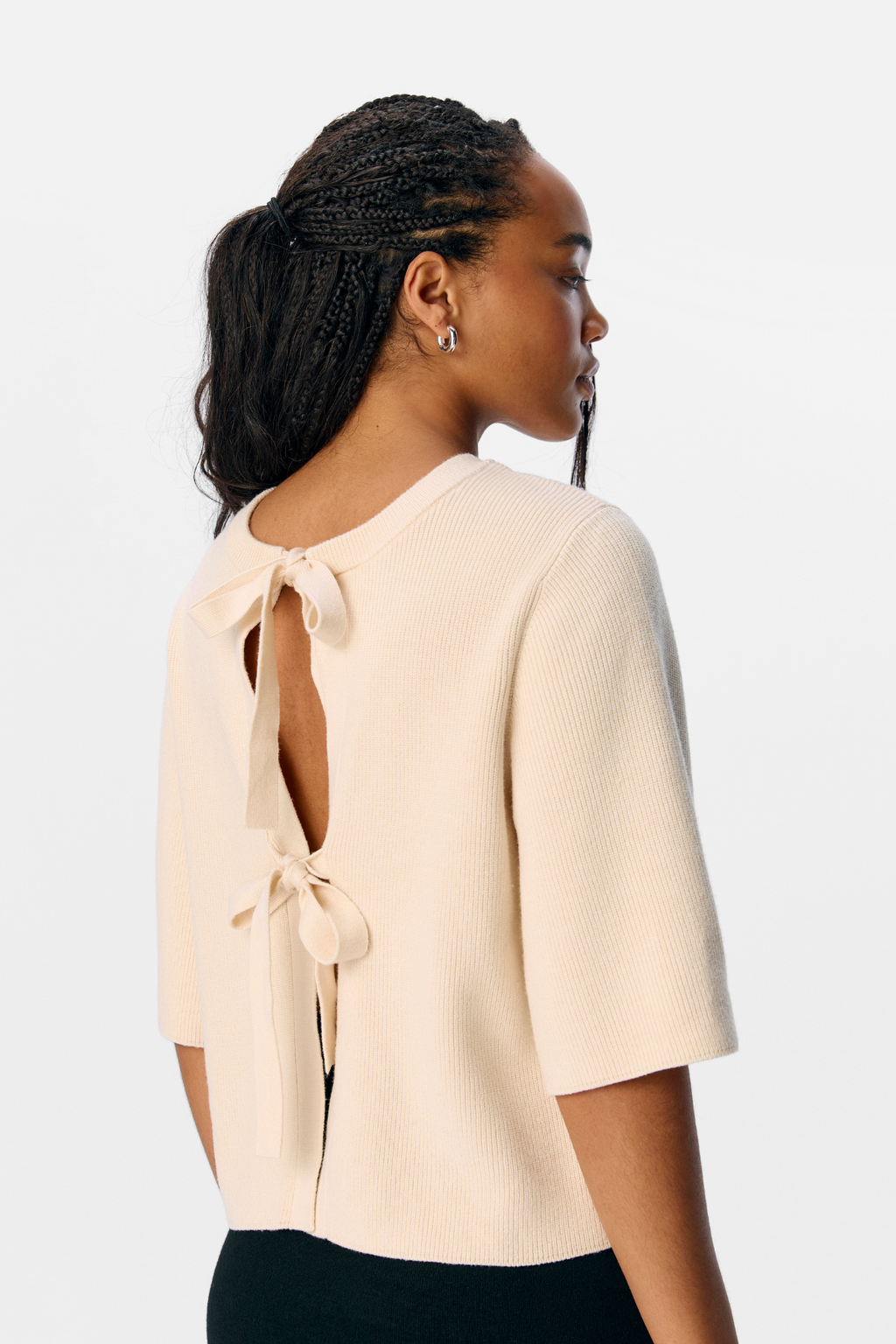 Julla Parvi 2/4 Strikcardigan - Sandskal