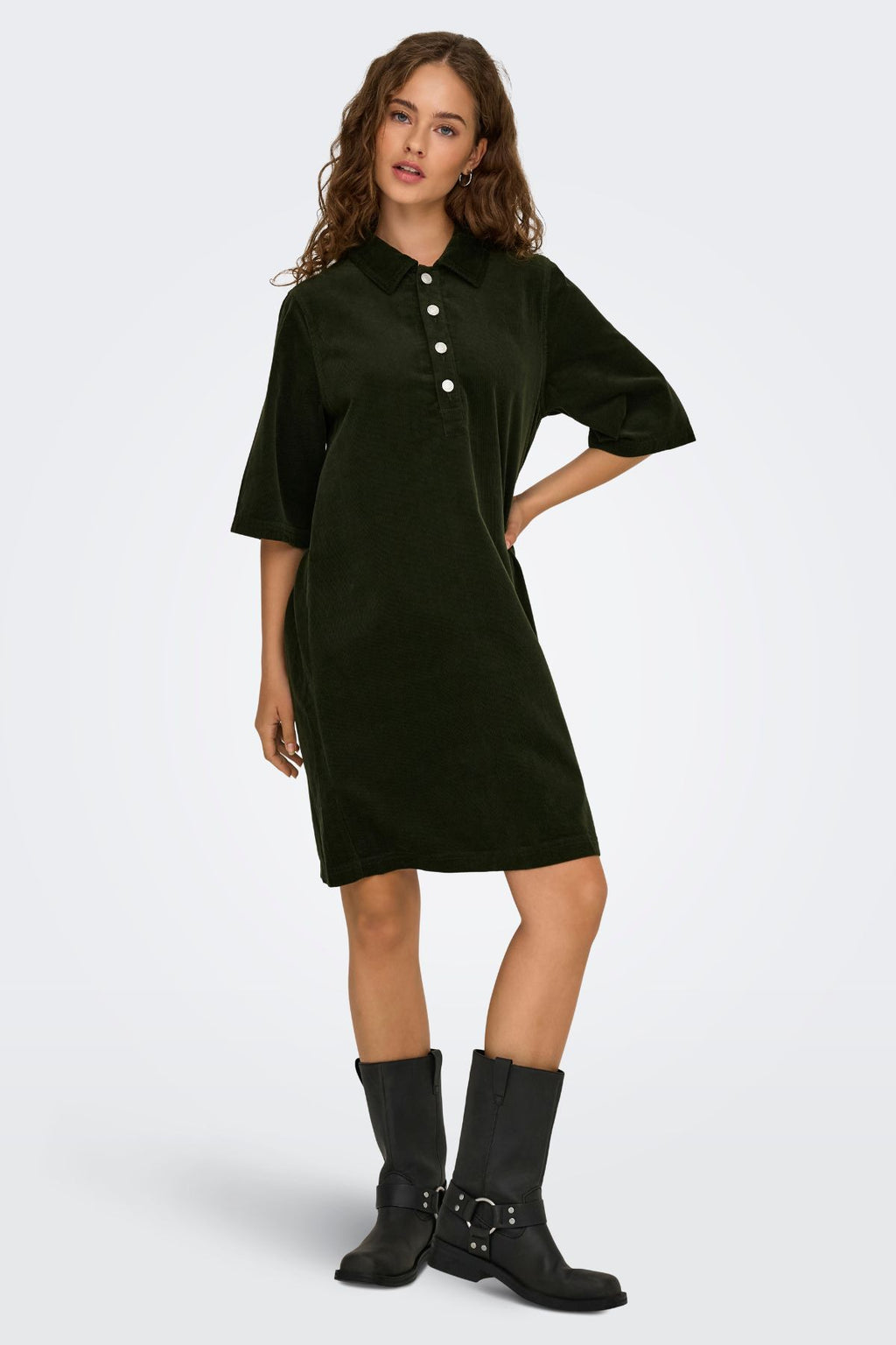 Nessa Fløjlskjole - Rosin