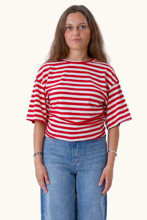 Pataya T-shirt - Rød/Hvid