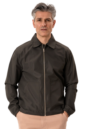 Short Zip Jacket - Mørkegrøn