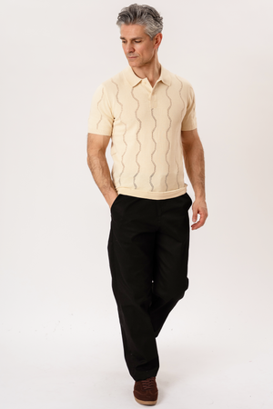 Duran Strik Polo - Sand