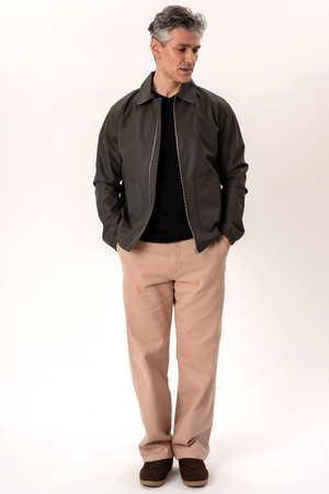 Short Zip Jacket - Mørkegrøn