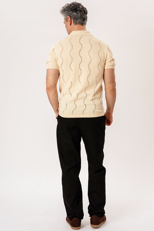 Duran Strik Polo - Sand