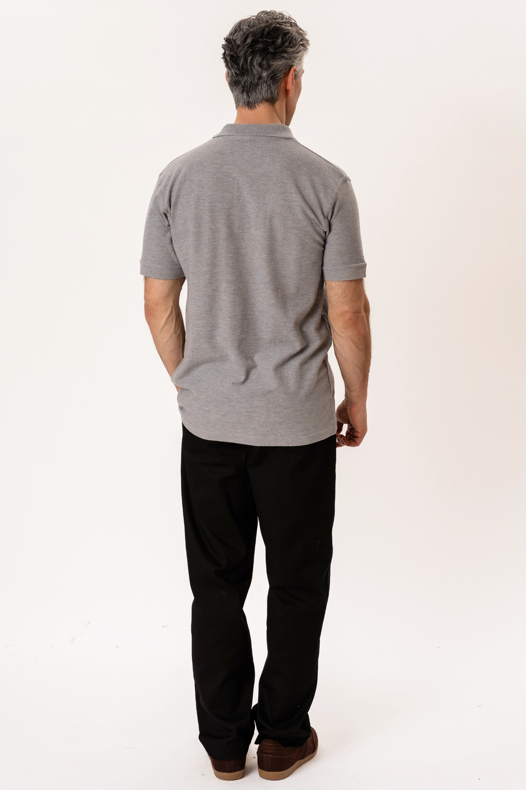 Basic Polo - Lyse Grå