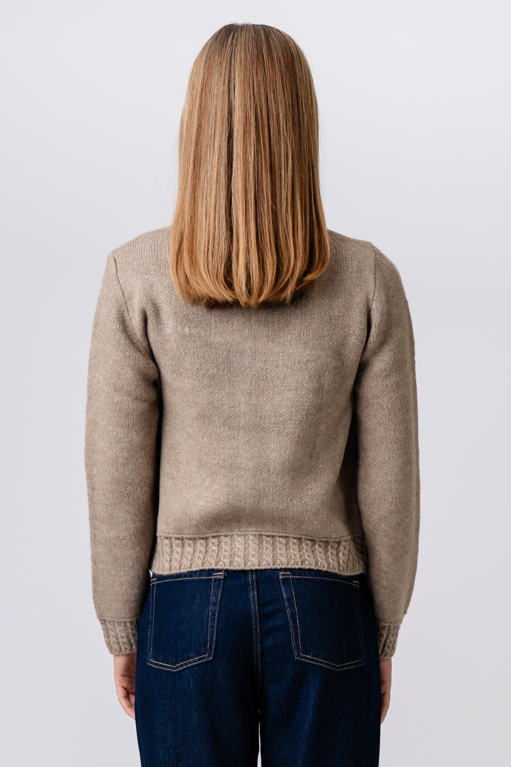 Emilie Strik Cardigan - Brun