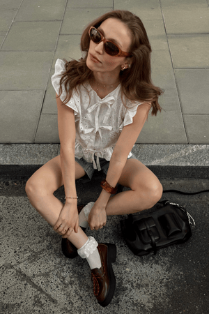 Cilie Top - Cloud Dancer