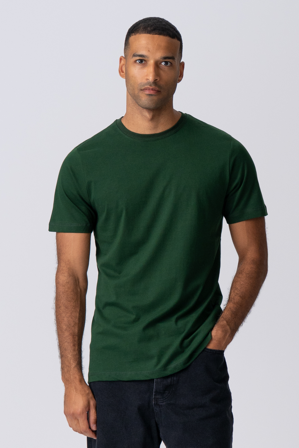 Basic T-shirt - Mørkegrøn