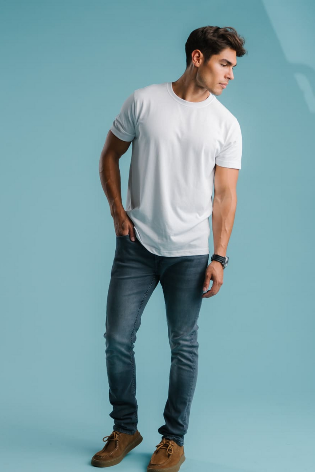 De Originale Performance Jeans (Slim) - Grå Denim