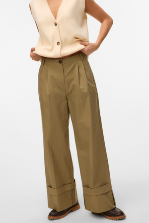 Kora Wide Fold Up Pants - Havfrue