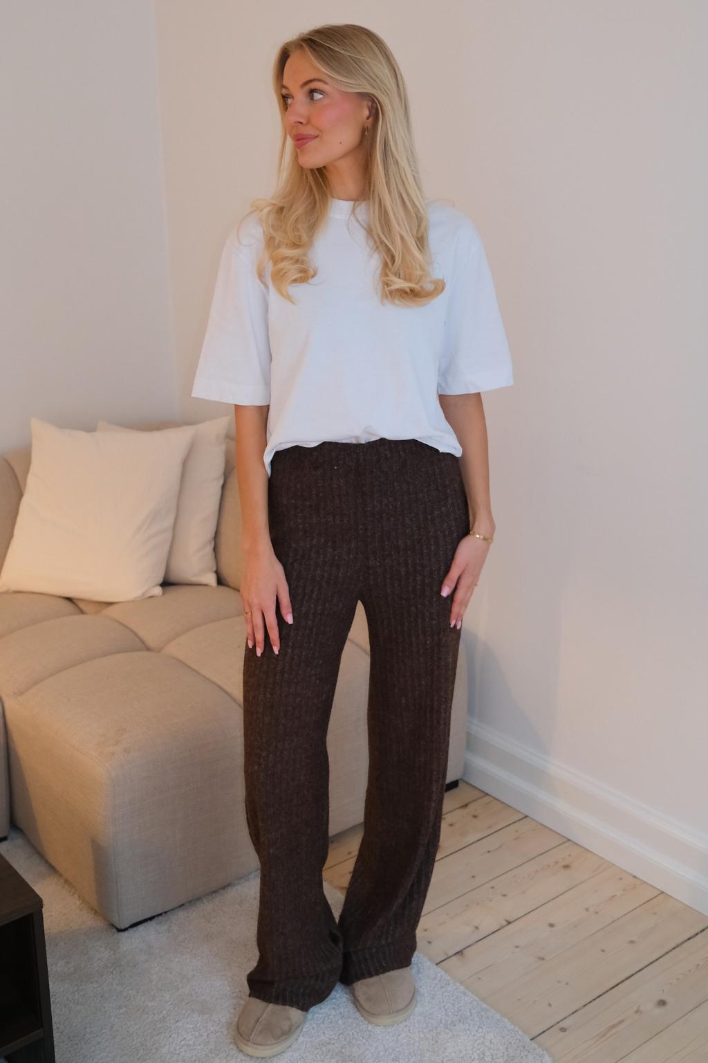 Ivy Knit Pants - Brun