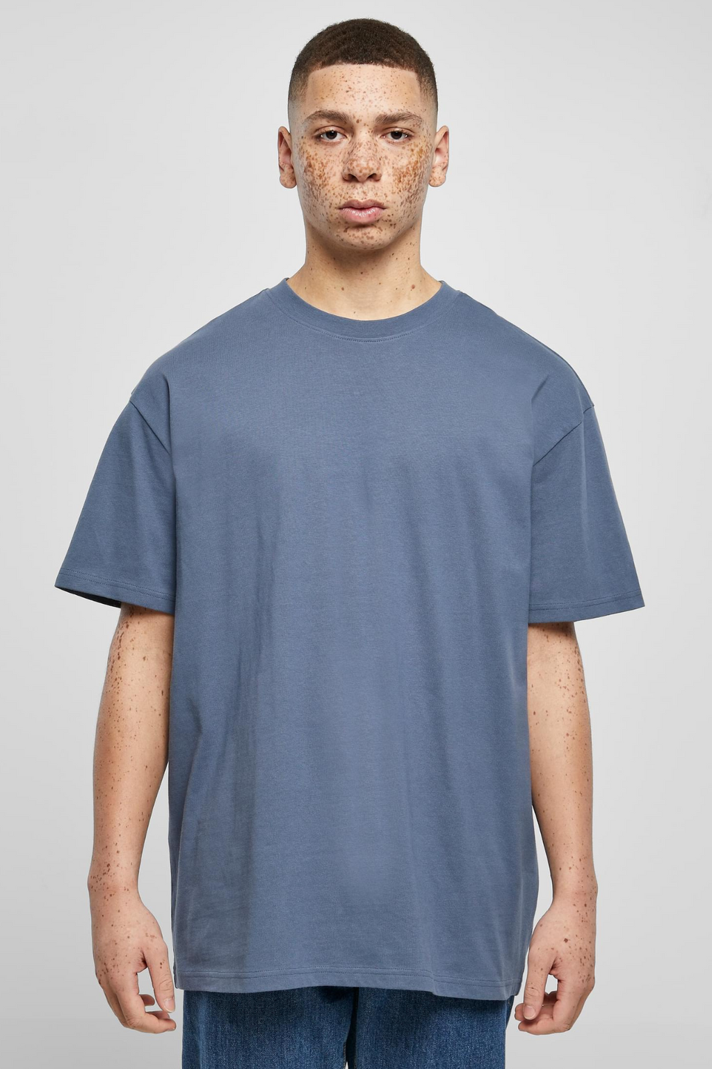 Heavy Oversized T-shirt - Vintage Blå