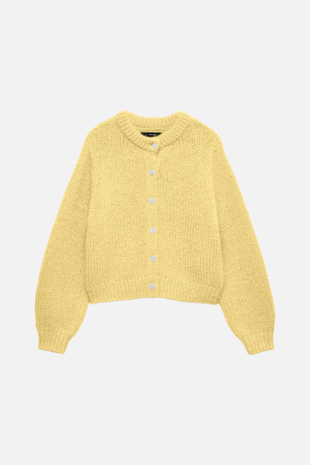 Wilo O-Neck Cardigan - Pale Banana