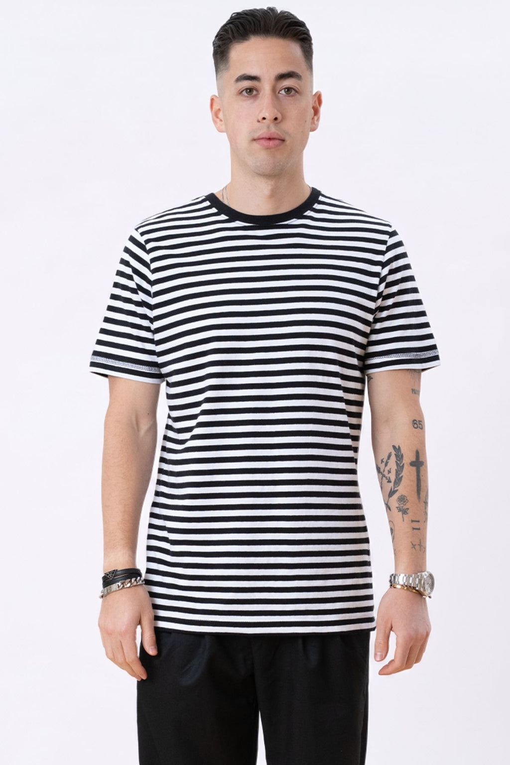 Nørregade Stripe - Sort-Hvid