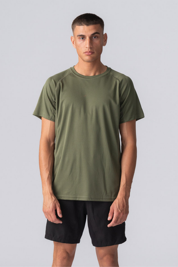 Trænings T-shirt - Army Grøn