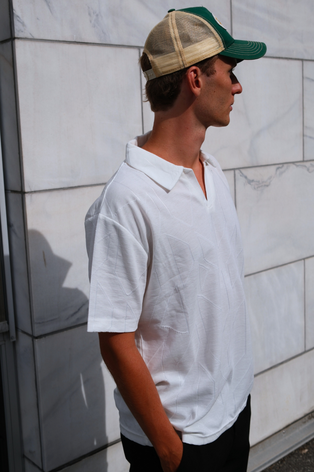 Atlas Textured Polo - Hvid