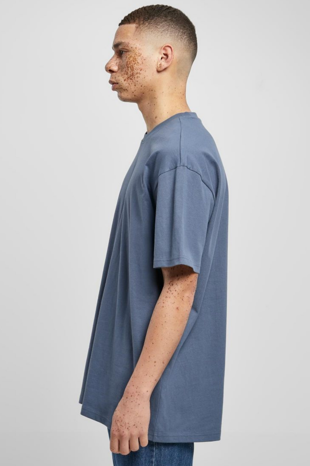 Heavy Oversized T-shirt - Vintage Blå