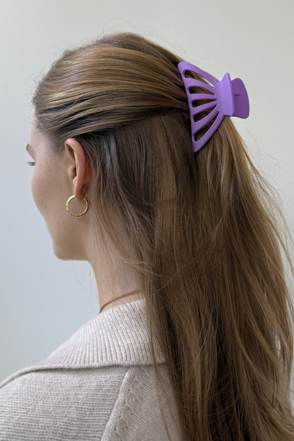 Hollow Claw Clip - Lilla