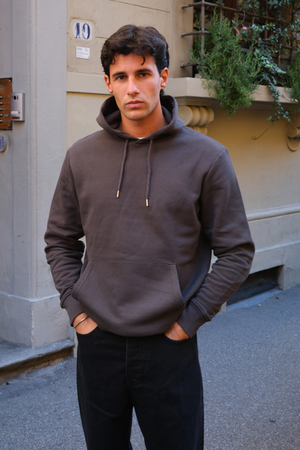 Sweatshirt Hoodie - Mørkegrå