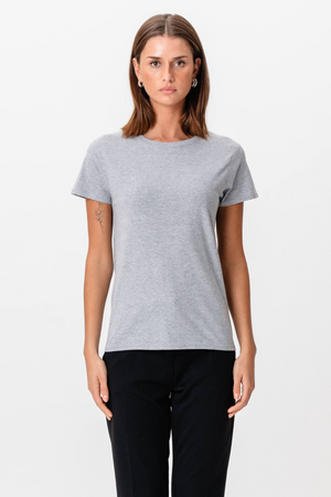 Basic T-shirt - Oxford Grå