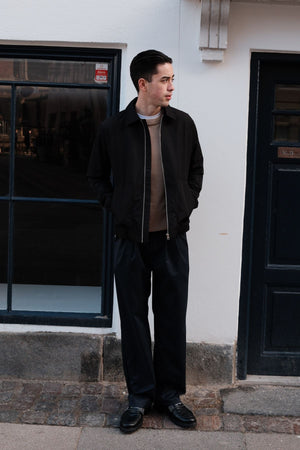Short Zip Jacket - Sort