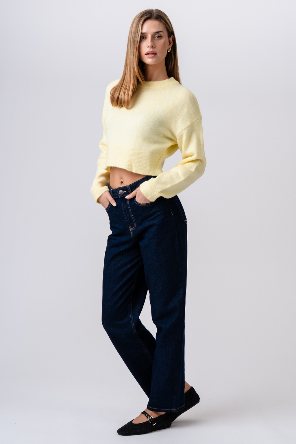 Kenya Kort Strik - Gul