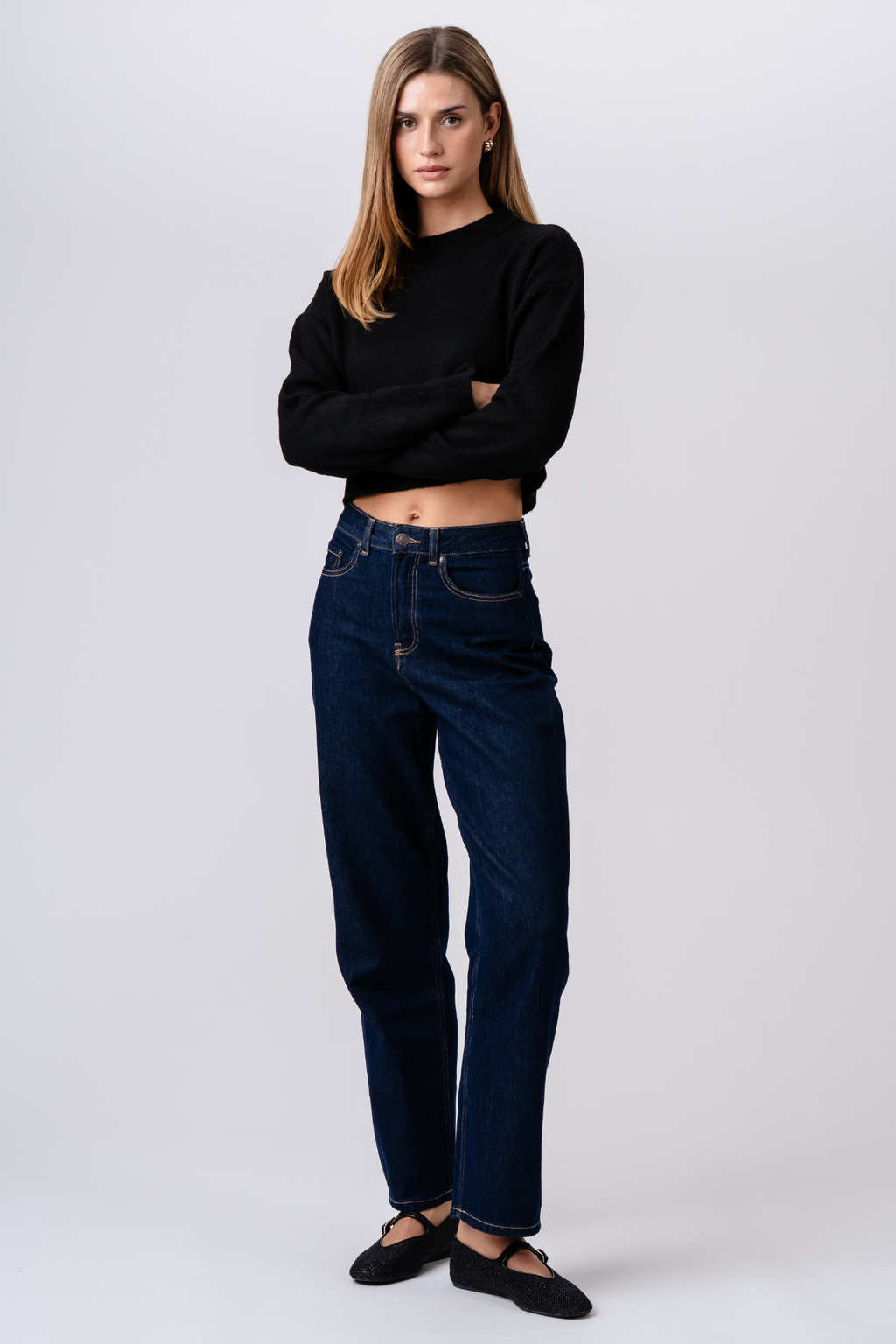 Kenya Kort Strik - Sort