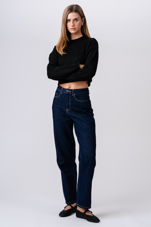 Kenya Kort Strik - Sort