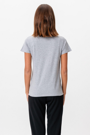 Basic T-shirt - Oxford Grå