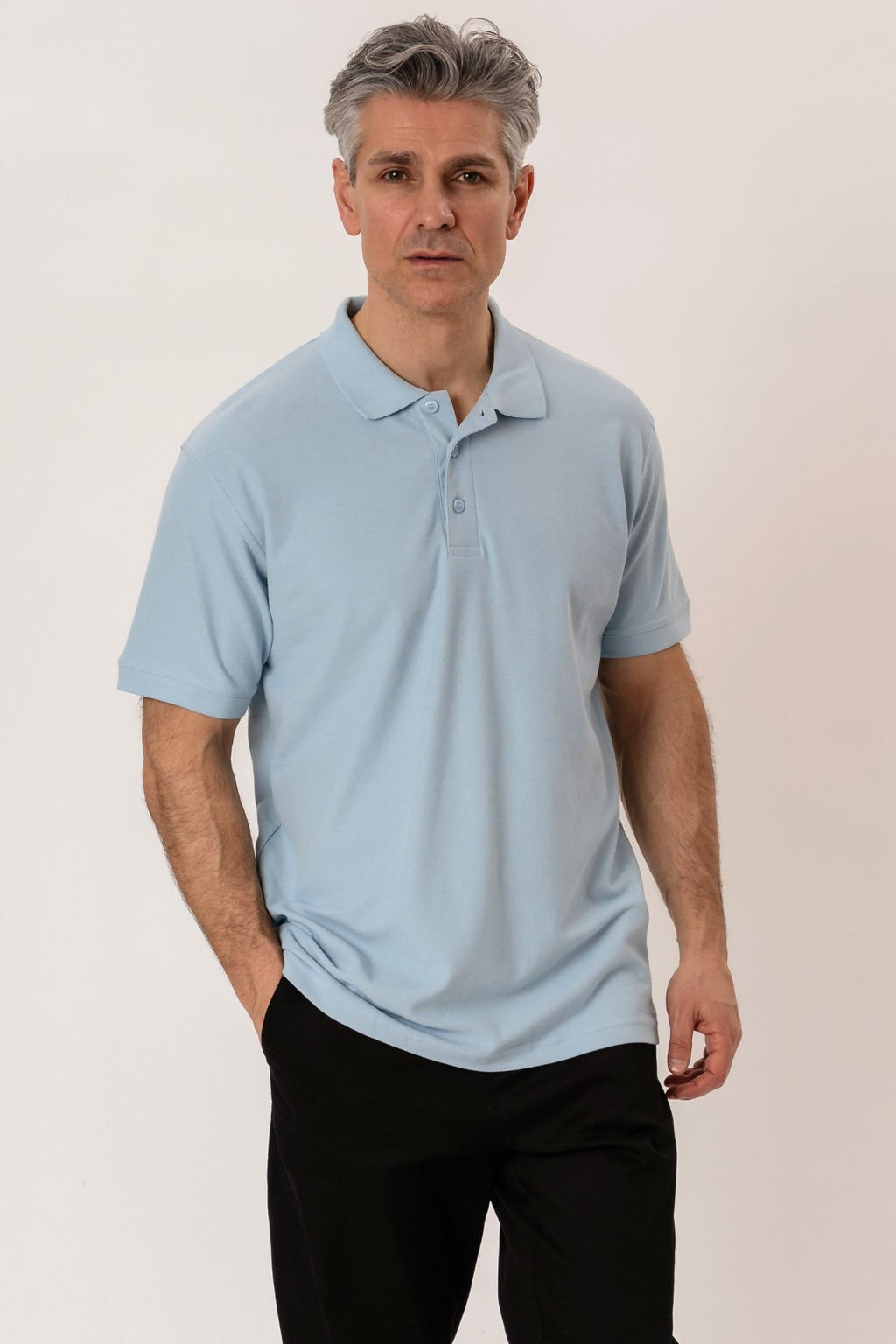 Basic Polo - Lyseblå