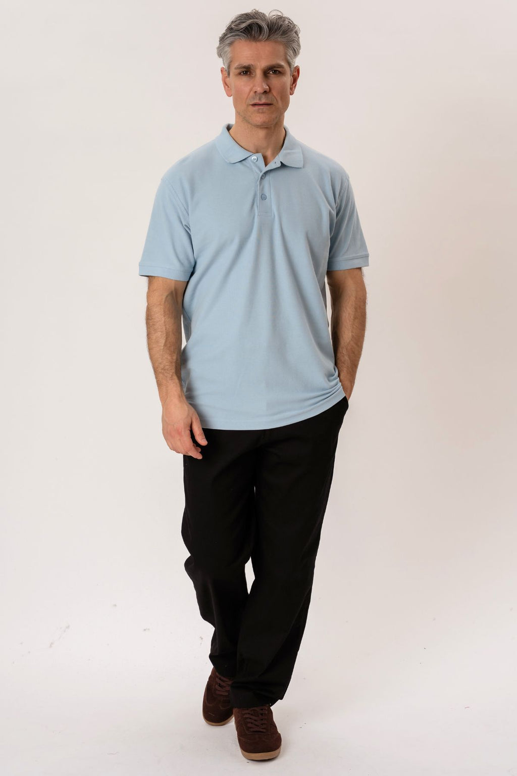 Basic Polo - Lyseblå