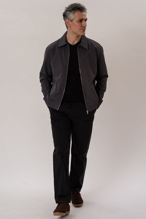 Milan Zipper Jacket - Indigo