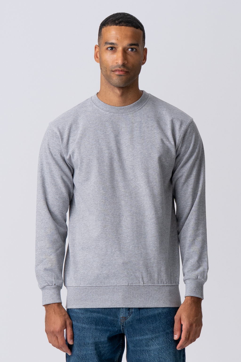 Essential Crewneck - Grå Melange